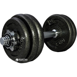 Гантелі набірні LiveUp Dumbell Set 1 шт. Black (LS2311-15) ТОП в Луцьку