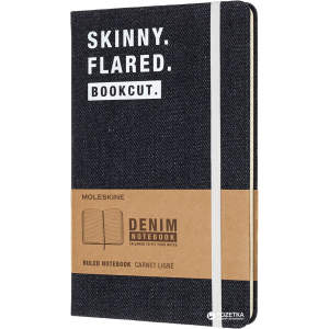 Нотатник Moleskine Denim 13 х 21 см 240 сторінок у лінійку Skinny (8058341710753) краща модель в Луцьку