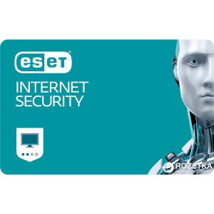 Антивирус ESET Internet Security (5 ПК) лицензия на 12 месяцев Базовая /Продление (электронный ключ в конверте) лучшая модель в Луцке