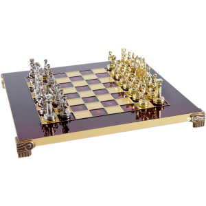 Шахматы Manopoulos Греко-Римский период в деревянном футляре 28х28 см Красные (S3RED) лучшая модель в Луцке