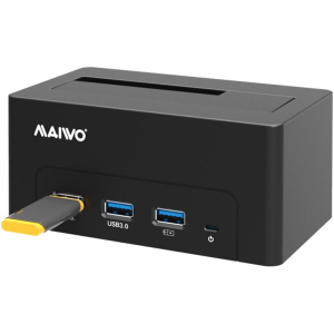 Док-станція Maiwo для HDD 2.5"/3.5" SATA/SSD + 3хUSB 3.0 (K308H) в Луцьку