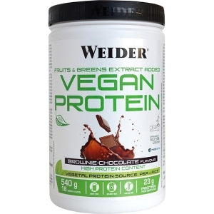 Протеин Weider Vegan Protein 540 г Brownie-Chocolate (8414192309315) лучшая модель в Луцке