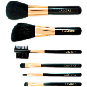 Набор из 6 кистей Lambre Brush Set для макияжа в футляре (3760106022388) ТОП в Луцке