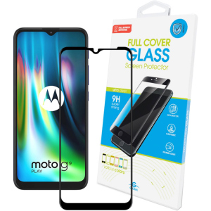 Защитное стекло Global Full Glue для Motorola Moto G9 Play Black в Луцке