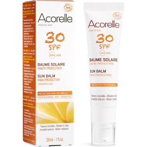 Сонцезахисний бальзам для обличчя Acorelle SPF30 органічний 30 мл (3700343046037) краща модель в Луцьку