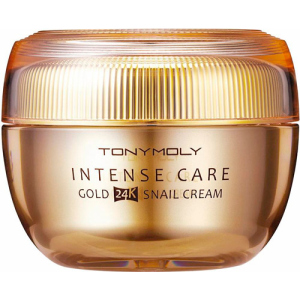 Ферментований равликовий крем з 24-каратним золотом Tony Moly Intense Care Gold 24K Snail Cream 45 мл (8806194023762) ТОП в Луцьку