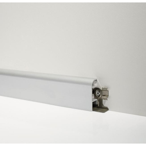 Алюмінієвий плінтус Profilpas Metal line 97 висота 40 мм анодоване срібло (Metal Line 97/4) в Луцьку