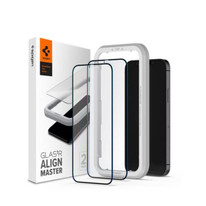 Spigen Захисне скло для iPhone 12 / 12 Pro tR ALM FC Black