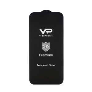 Защитное стекло Veron Premium Glass Tempered Black Edition iPhone ( айфон ) 12 Pro Black - Черное (V517)