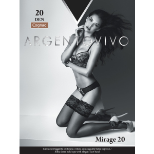 Панчохи Argentovivo Mirage 20 Den 3/4 р Cognac (8051403068496) краща модель в Луцьку