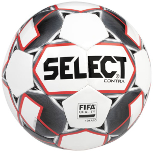 Мяч футбольный Select Contra FIFA (014) №4 White-Red (5703543200702) лучшая модель в Луцке