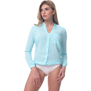 Боді-блузка AREFEVA L5248 XL (50) Turquoise (5903021543288) ТОП в Луцьку