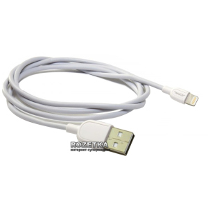 Кабель синхронизации JCPAL MFI USB to Lightning для Apple iPhone 1 м White (JCP6022) лучшая модель в Луцке