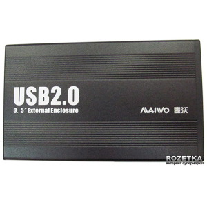 Внешний карман Maiwo для HDD 3.5" SATA USB 2.0 Black (K3502-U2S) ТОП в Луцке