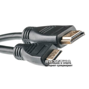 Кабель PowerPlant mini HDMI - HDMI 5 м, позолочені конектори, v1.3 (KD00AS1246)