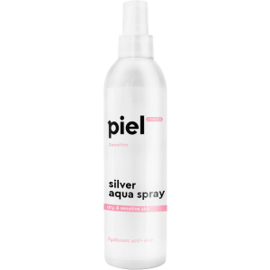 Зволожуючий спрей для обличчя для сухої та чутливої ​​шкіри Piel Silver Aqua Spray 250 мл (4823015904288) ТОП в Луцьку