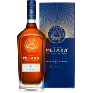 Бренди Metaxa 12 * 0.7 л 40% в подарочной упаковке (5202795150099_5202795150297) лучшая модель в Луцке