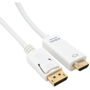 Кабель ExtraDigital DisplayPort 1.2 - HDMI 2.0 2 м (KBD1669) краща модель в Луцьку