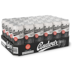 Упаковка пива Budweiser Budvar B Dark темне фільтроване 4.7% 0.5 л x 24 шт (8594403705133) краща модель в Луцьку