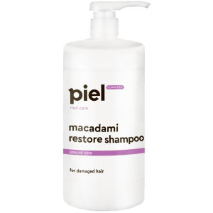 Відновлюючий шампунь Piel Cosmetics Macadami Restore shampoo для пошкодженого волосся 1 л (4820187880419) краща модель в Луцьку