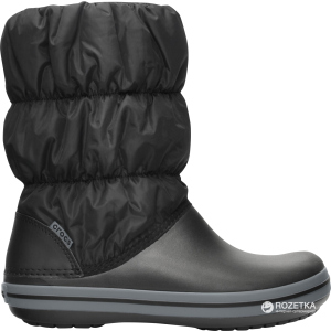 Дутики Crocs Jibbitz Winter Puff Boot 14614-070-W10 41-42 26.3 см Чорні (883503941168) краща модель в Луцьку