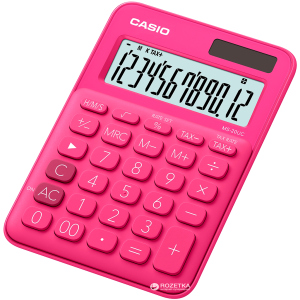 Калькулятор Casio 12 розрядний 105х149.5х22.8 (MS-20UC-RD-S-ES) в Луцьку