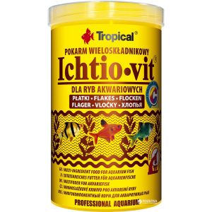 Корм Tropical Ichtio-vit для акваріумних риб у пластівцях 1 л (5900469770061) краща модель в Луцьку