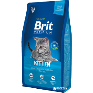 Сухий корм для кошенят з куркою Brit Premium Adult Kitten 8 кг (8595602513055) краща модель в Луцьку