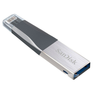 Sandisk iXpand Mini 64 Gb, USB 3.0/Lightning для Apple (SDIX40N-064G-GN6NN) краща модель в Луцьку