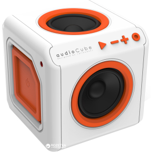 Акустична система Allocacoc audioCube Portable White/Orange (3902/EUACPT) краща модель в Луцьку