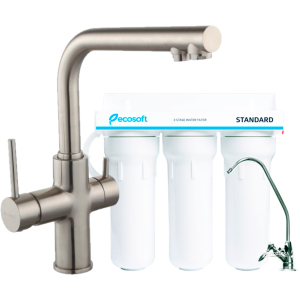 Смеситель кухонный IMPRESE Daicy с 3-х ступенчатой системой очистки воды Ecosoft Standart (55009S-F+FMV3ECOSTD)