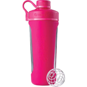 Шейкер BlenderBottle Radian Glass з кулькою 820 мл Рожевий (Glass_Pink) краща модель в Луцьку