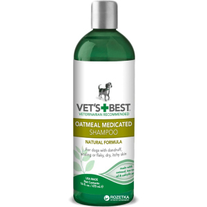 Шампунь VET`S BEST Oatmeal Med Shampoo терапевтический для собак 470 мл (vb10344) лучшая модель в Луцке