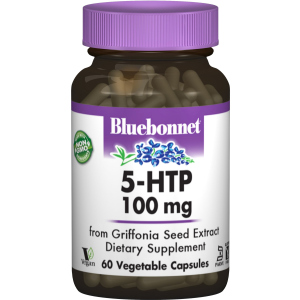 Аминокислота Bluebonnet Nutrition 5-HTP (Гидрокситриптофан) 100 мг 60 капсул (743715000513) лучшая модель в Луцке