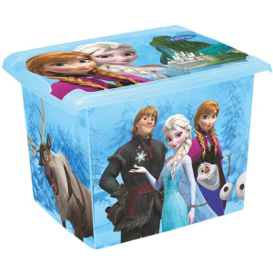 Ящик для хранения Keeeper прозрачный Frozen blue 29 x 27 x 39 см 20.5 л Голубой (2826kee) лучшая модель в Луцке