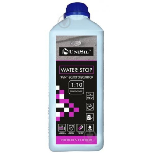 Грунтовка UNISIL Water Stop (концентрат 1:10), 1 л рейтинг