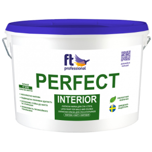 хороша модель Глибокоматова фарба для стелі та стін FT Professional Perfect Interior Білий 10 л