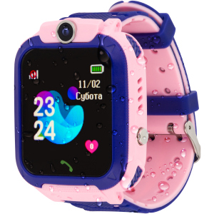 Смарт-часы Atrix Smart Watch iQ1500 Aquatic Cam GPS Pink (iQ1500 Pink) ТОП в Луцке