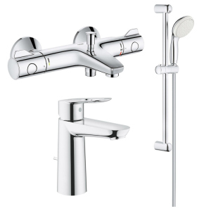 Набір змішувачів Grohe Grohtherm 800 + BauLoop 34550TM ТОП в Луцьку