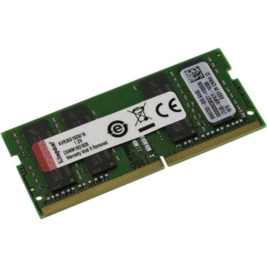 Оперативна пам'ять Kingston SODIMM DDR4-2666 16384MB PC4-21300 (KVR26S19D8/16) краща модель в Луцьку
