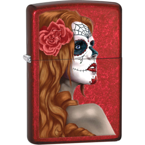 Запальничка Zippo 21063 Day Of Dead Girl Червона (Zippo 28830)