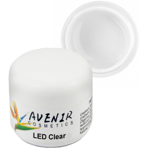 Гель для нарощування нігтів Avenir Cosmetics LED Clear 50 мл (5900308133132) ТОП в Луцьку