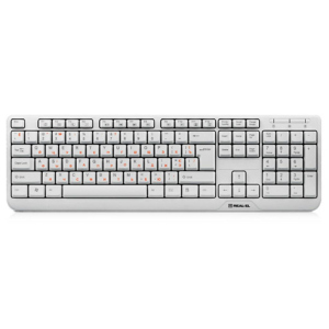 Клавиатура REAL-EL 500 Standard, USB, white