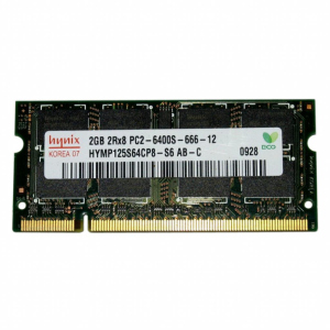 Модуль для ноутбука SoDIMM DDR2 2GB 800 MHz Hynix (HYMP125S64CP8-S6) в Луцьку