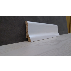 Плінтус дерев'яний шпонований Kluchuk White Plinth Класика 60х21х2200 Білий KLW02 ТОП в Луцьку