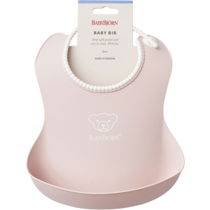 Слюнявчик мягкий BabyBjorn Baby Bib Powder Pink Розовый (46364) (7317680463647) лучшая модель в Луцке