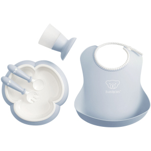 Набор детской посуды BabyBjorn Baby Dinner Set Powder Blue Голубой (070067) (7317680700674) в Луцке