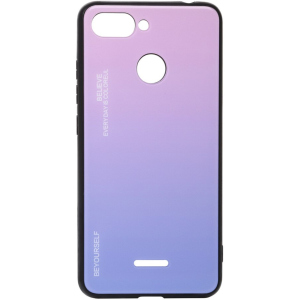 Панель BeCover Gradient Glass для Xiaomi Redmi 6/6A Pink-Purple в Луцке