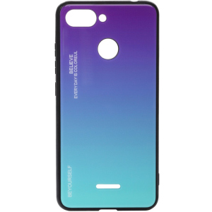 Панель BeCover Gradient Glass для Xiaomi Redmi 6/6A Purple-Blue краща модель в Луцьку