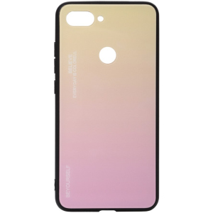 Панель BeCover Gradient Glass для Xiaomi Mi 8 Lite Yellow-Pink лучшая модель в Луцке